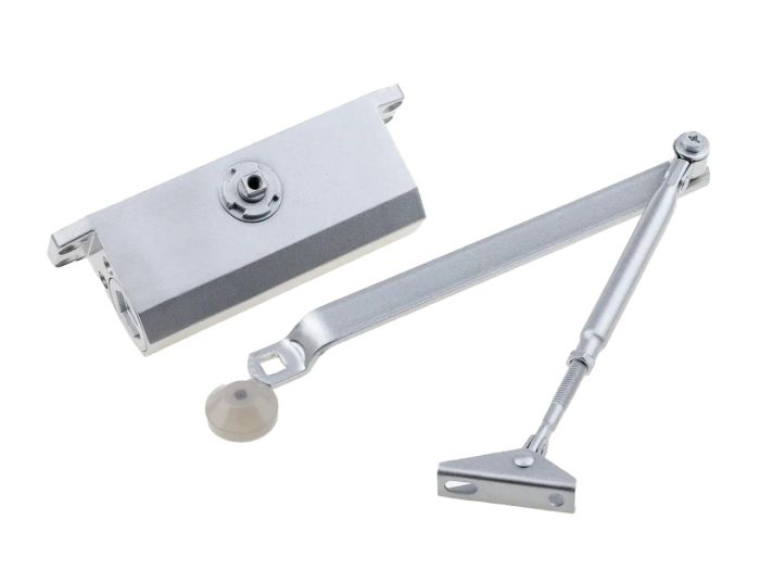 Дотягувач дверей 70 кг SEVEN DC-7742 silver