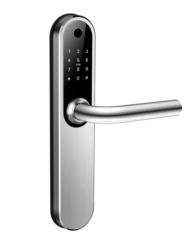 Розумний дверний біометричний замок SEVEN LOCK SL-7768BF silver (без врізної частини)