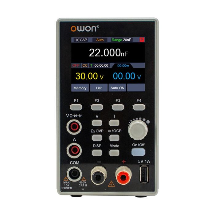 Лабораторне джерело живлення з мультиметром (300Вт, 0-60В, 0-5А) OWON SPM6053
