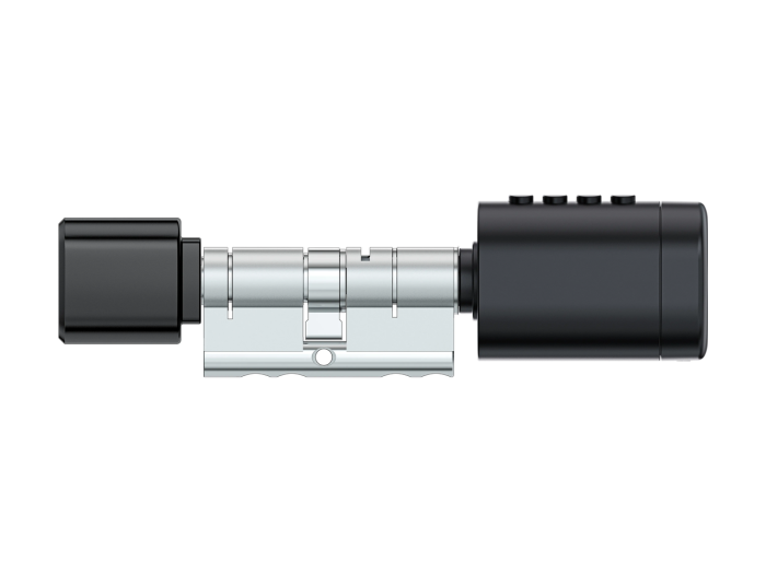 Розумний дверний біометричний замок (циліндр) SEVEN LOCK SL-7774BF black (100-150мм)