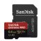 Карта пам'яті microSDXC (UHS-1 U3) SanDisk Extreme Pro A2 64Gb class 10 V30 (R200MB/s,W90MB/s) (adapter) (SDSQXCU-064G-GN6MA)