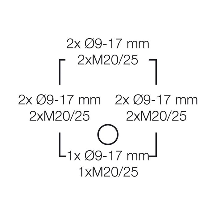 Розподільна коробка DK 0404 GZ, 104x104x70 мм, з клемником, світло-сіра RAL 7035, IP66
