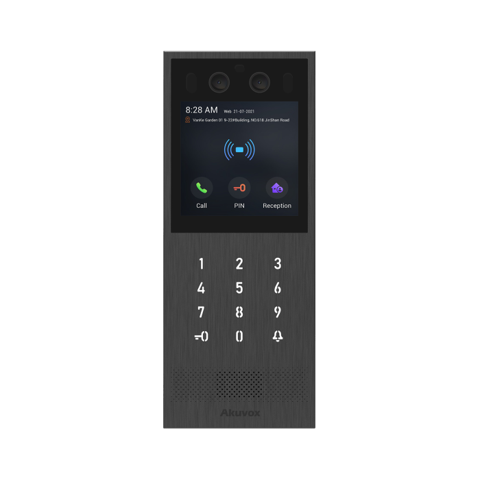 X912S - Багатоабонентна панель виклику з розпізнаванням обличчя, NFC та Bluetooth, Багатоабонентна