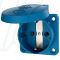 Розетка панельна SCHUKO 16A 2п+З 230В, IP54 синя (клеми plug-in), MENNEKES (артикул 11011)