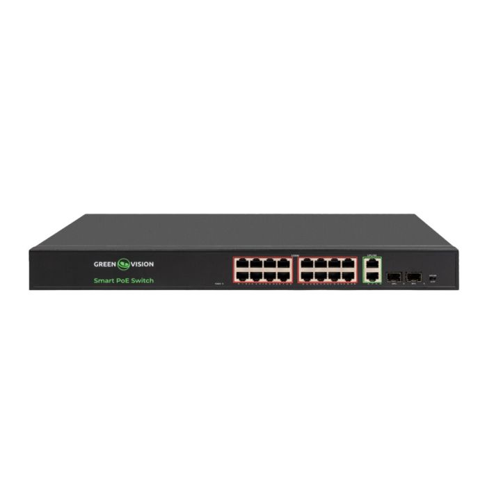 Комутатор мережевий POE GV-022-D-16G+2PG+2SFP