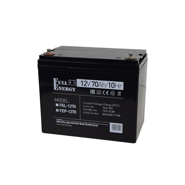 Акумулятор 12В 70А·год для ДБЖ Full Energy FEP-1270