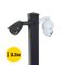 Комплект: Світильник світлодіодний Lightwell ZY-DY11-65K-150W  + Стовп 103Р 3.5м + Кронштейн DS-1275ZJ + Бандажна стрічка SB 207 20х0,7 бухта 50м + Замок BCS-20 + Кронштейн ZelK КСУР (труба: 50) (довжина труби: 700)