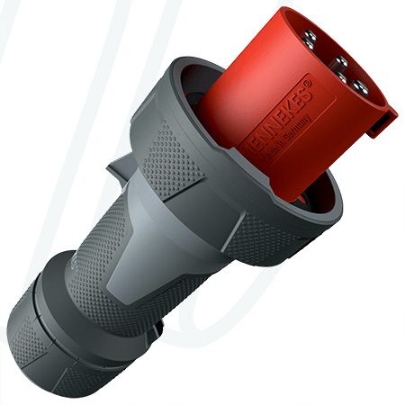 Штекер PowerTOP Xtra R 63A 5п 6г 400В, IP67, MENNEKES (артикул 13212)