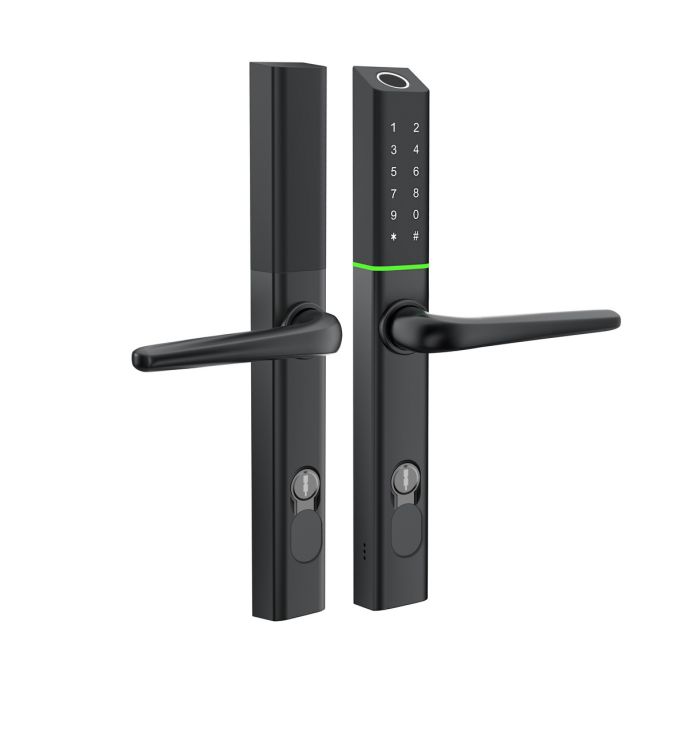 Розумний дверний біометричний замок SEVEN LOCK SL-7763BF black (без врізної частини)