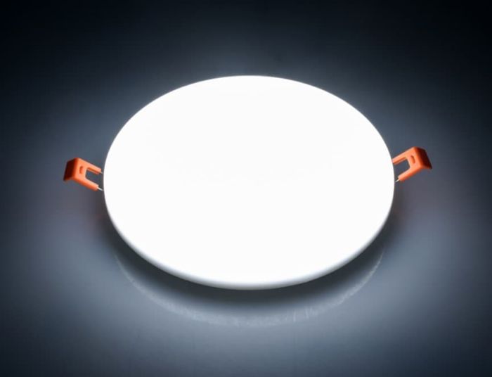 LED свiтильник VARGO коло 24W 4000K 2400lm з регульованими кліпсами розмір отв. 50-150mm, розмір 170mm (V-111778)