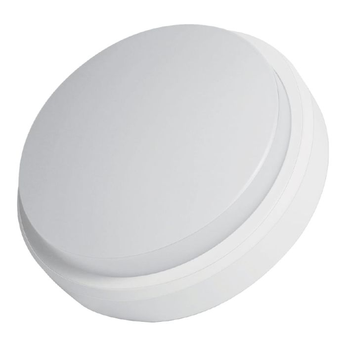 LED Светильник VARGO ЖКХ 15W круг IP54 1200lm с датчиком руху Розмір: 140*140*55мм (115718)