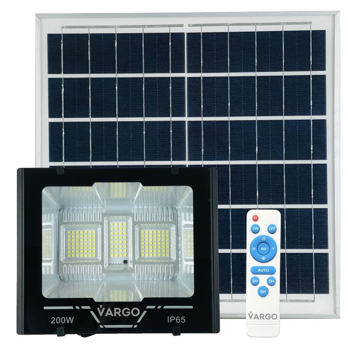 LED Прожектор VARGO на сонячній батареї 200W
Світловий потік: 10000lm
Акумулятор: 3.7V, 15 000mAh
Сонячна панель: 6V, 15W
Час зарядки 8 годин
Час роботи: 8 годин
Вбудований датчик день / ніч, з пультом керування
(117924)