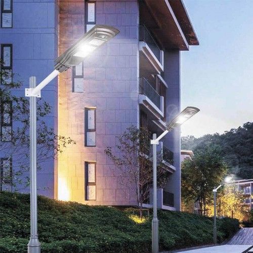 LED вуличний світильник на сонячній батареї VARGO 80W 6500K, Акумулятор: 3.2V, 12Аh Сонячна панель: 6V, 9W, з датчик руху, 116789
