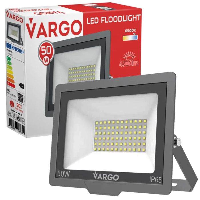 LED прожектор VARGO 50W 220V 4500lm 6500K NOVA (116761)