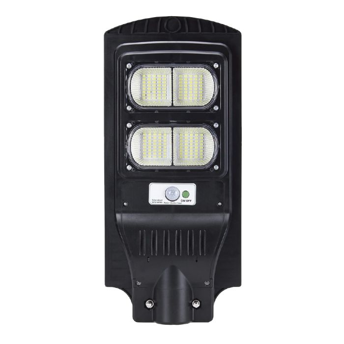 LED вуличний світильник на сонячній батареї VARGO 80W 6500K, Акумулятор: 3.2V, 12Аh Сонячна панель: 6V, 9W, з датчик руху, 116789