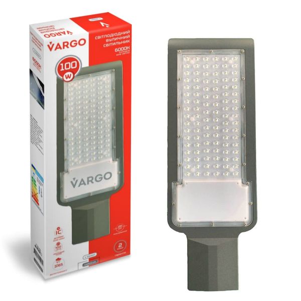 LED вуличний світильник 100W 6500K VARGO, 220V 10000lm (330227)