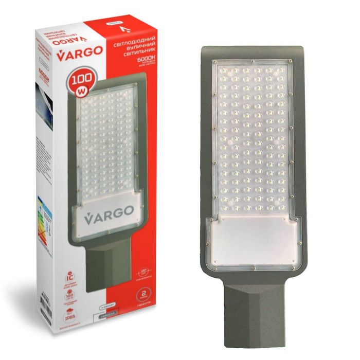 LED вуличний світильник 100W 6500K VARGO, 220V 10000lm (330227)
