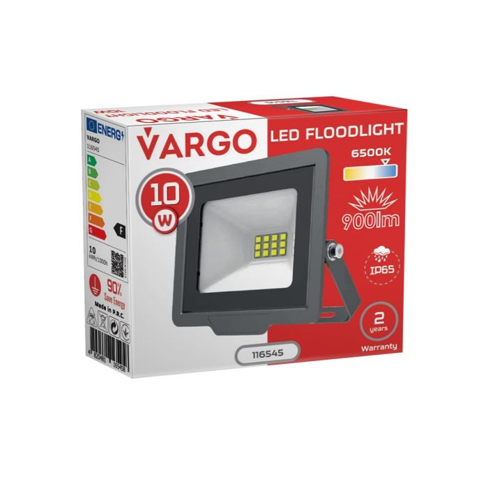 LED прожектор VARGO 10W 220V 900lm 6500K NOVA (116545)