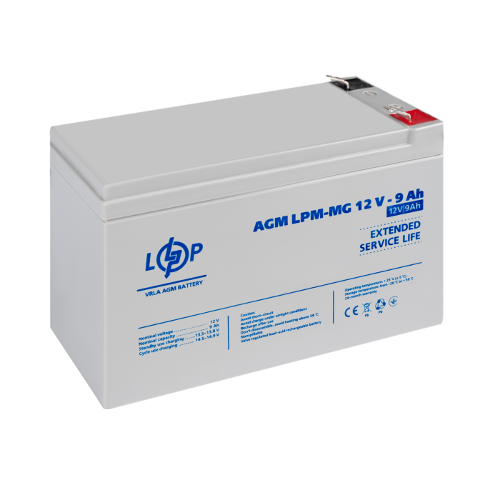 Акумулятор мультигелевий LPM-MG 12V - 9 Ah