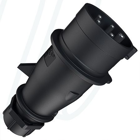 Штекер AM-TOP 32A 5п 6г 400В, IP44, чорний, MENNEKES (артикул 21428ZA)