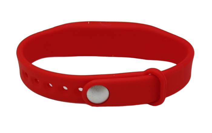 RFID браслет з чипом MIFARE SEVEN R-68 червоний