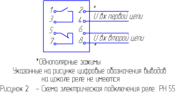 Реле зсуву фаз РН-55/200 (заднє кріплення, шпилькою)