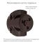 Дотягувач дверей 200 кг RYOBI 4550 dark bronze