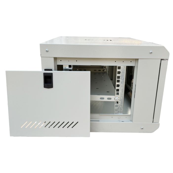 Шафа настінна серверна GEAR 6U 600x600х300 мм сірий із полицею (GWMSN-6U-600-600G)