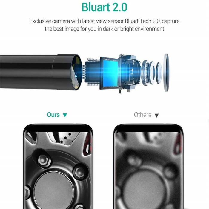 Ендоскоп Depstech 86T 5Mp, 8.5мм, 5 метрів, USB Typ-C Micro-USB (970)
