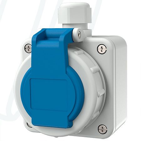 Розетка настінна SCHUKO 16A 2п+З 230В, IP68, MENNEKES (артикул 10863)