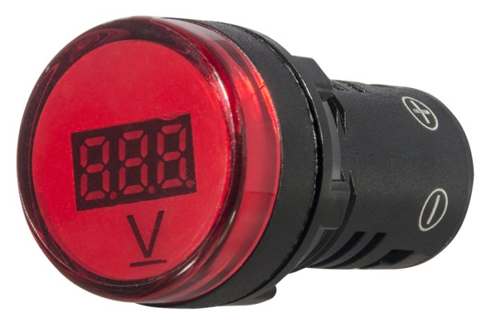 Цифровий вимірювач напруги AD22-22DVM DC 5-30В (червоний)