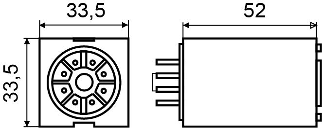Реле МК3P (AC 220 V)