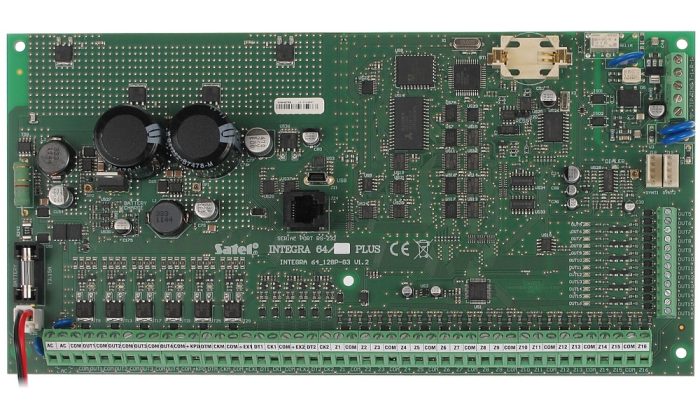 Плата приймально-контрольного приладу Satel INTEGRA 64 Plus