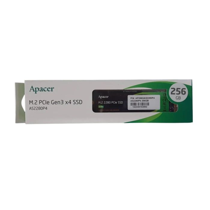 Накопичувач SSD M.2 Apacer AS2280P4 256GB 2280 PCIe 3.0x4 NVMe 3D TLC Read/Write: 2100/1300 MB/sec (AP256GAS2280P4-1)