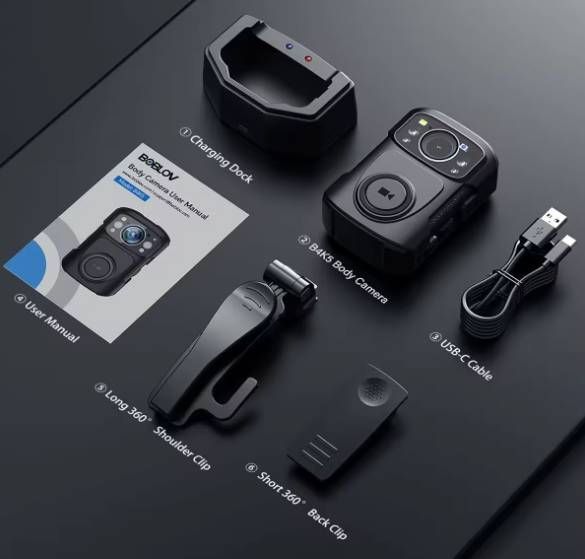 Боді камера BOBLOV B4K5, GPS, 128GB (1254)