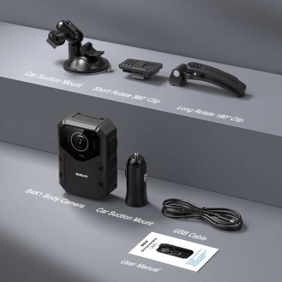 Боді камера BOBLOV B4K1, GPS, 128GB (1255)