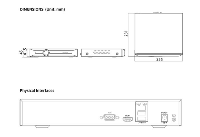 TC-R3120 Spec: I/B/V3.0 NVR 20 каналів