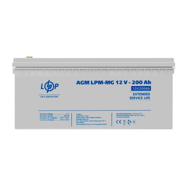 Розпродаж Акумулятор мультигелевий LPM-MG 12V - 200 Ah