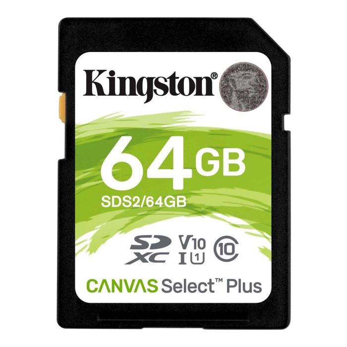 Карта пам'яті SDXC (UHS-1 U1) Kingston Canvas Select Plus 64Gb class 10 V10 (R-100MB/s) (SDS2/64GB)