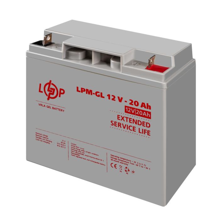 Розпродаж Акумулятор гелевий LPM-GL 12V - 20 Ah