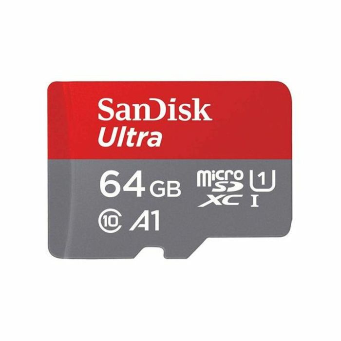Карта пам'яті microSDXC (UHS-1) SanDisk Ultra 64Gb class 10 A1 (140Mb/s) (adapter SD) (SDSQUAB-064G-GN6MA)