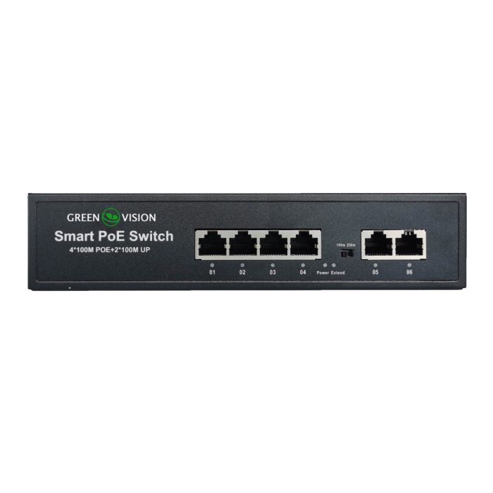 Комутатор мережевий POE GV-006-D-04+2P