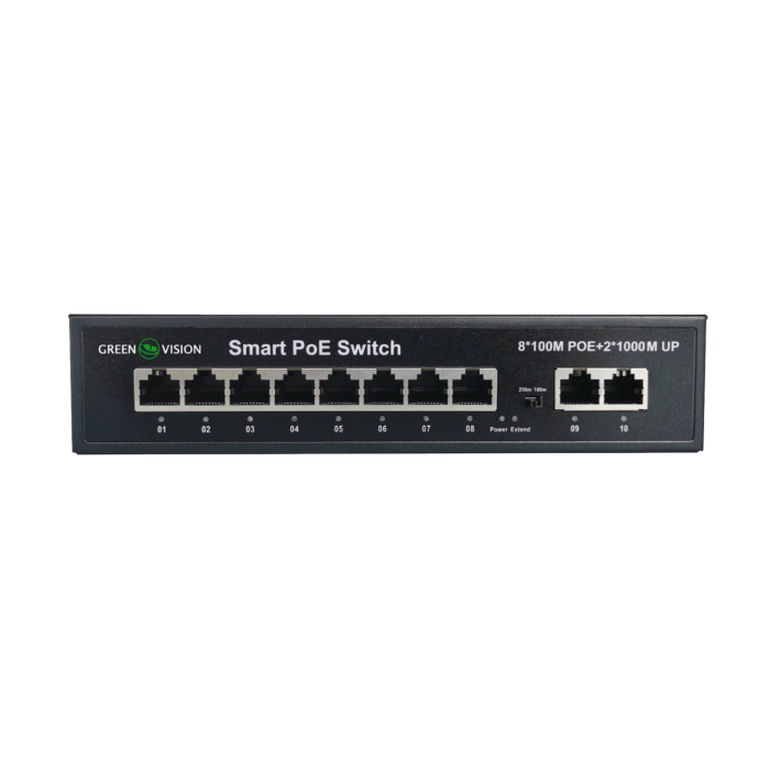 Комутатор мережевий POE GV-008-D-08+2PG