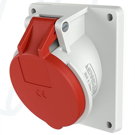 Розетка панельна 16A 5п 6г 400В, IP44 (нахил 20°), MENNEKES (артикул 1473)