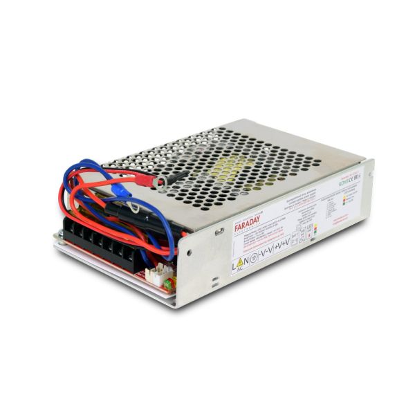 Безперебійний блок живлення Faraday Electronics БП UPS 144W  ASCH ALU 12V (LFP) під акумулятор 25-45А·год в алюмінієвому корпусі