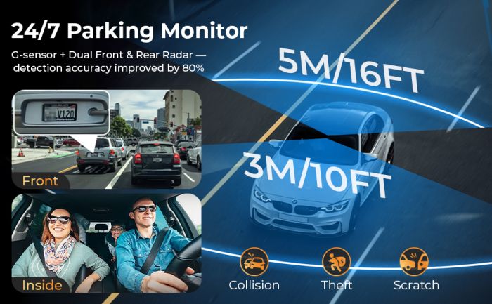 Автомобільний відеореєстратор KUBiTECH E5-CA10 (4G, GPS, DualCam)