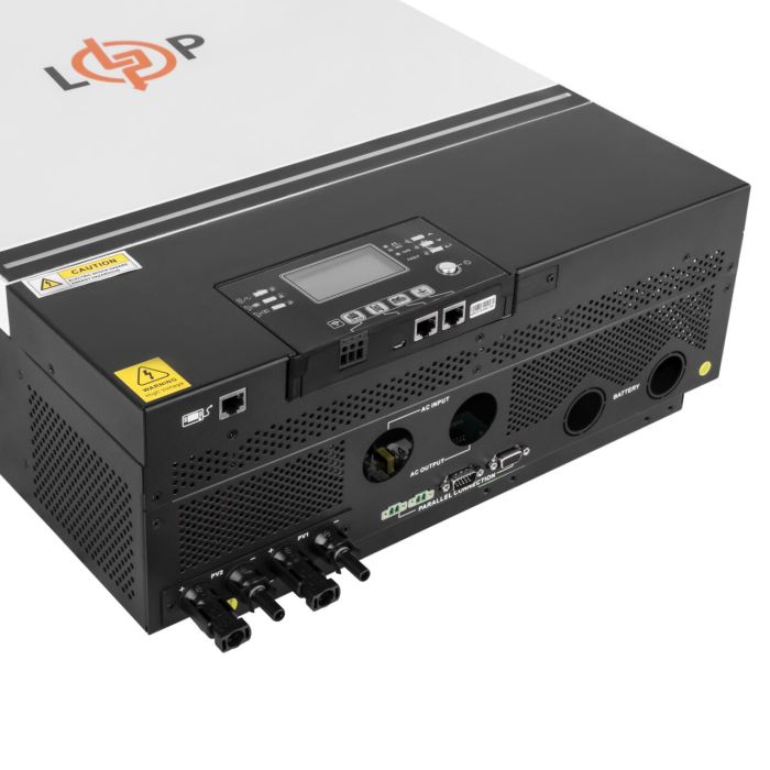 Гібридний сонячний інвертор (ДБЖ) LPW-HY-MAX-8000VA (8000Вт) 48V 80A MPPT 90-450V Уцінка