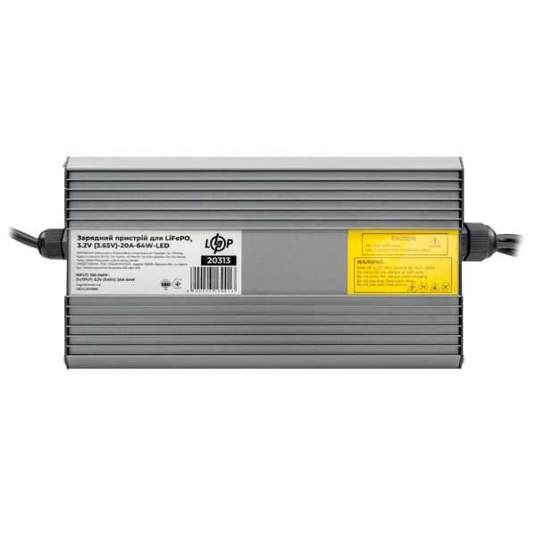 Зарядний пристрій до акумуляторів LiFePO4 3.2V (3.65V)-20A-64W-LED Уцінка