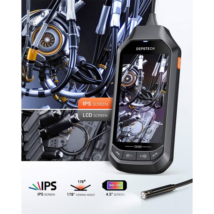 Відеоендоскоп Depstech DS450 2Mp 4.5 "(2 об'єктива) (927)