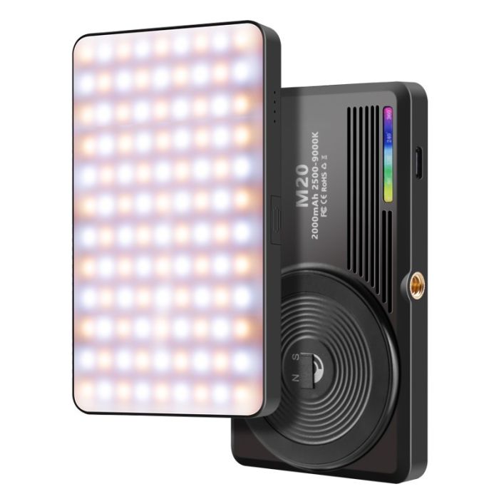 Світло портативне магнітне для телефону та камери 2500-9000К AC Prof M20 RGB